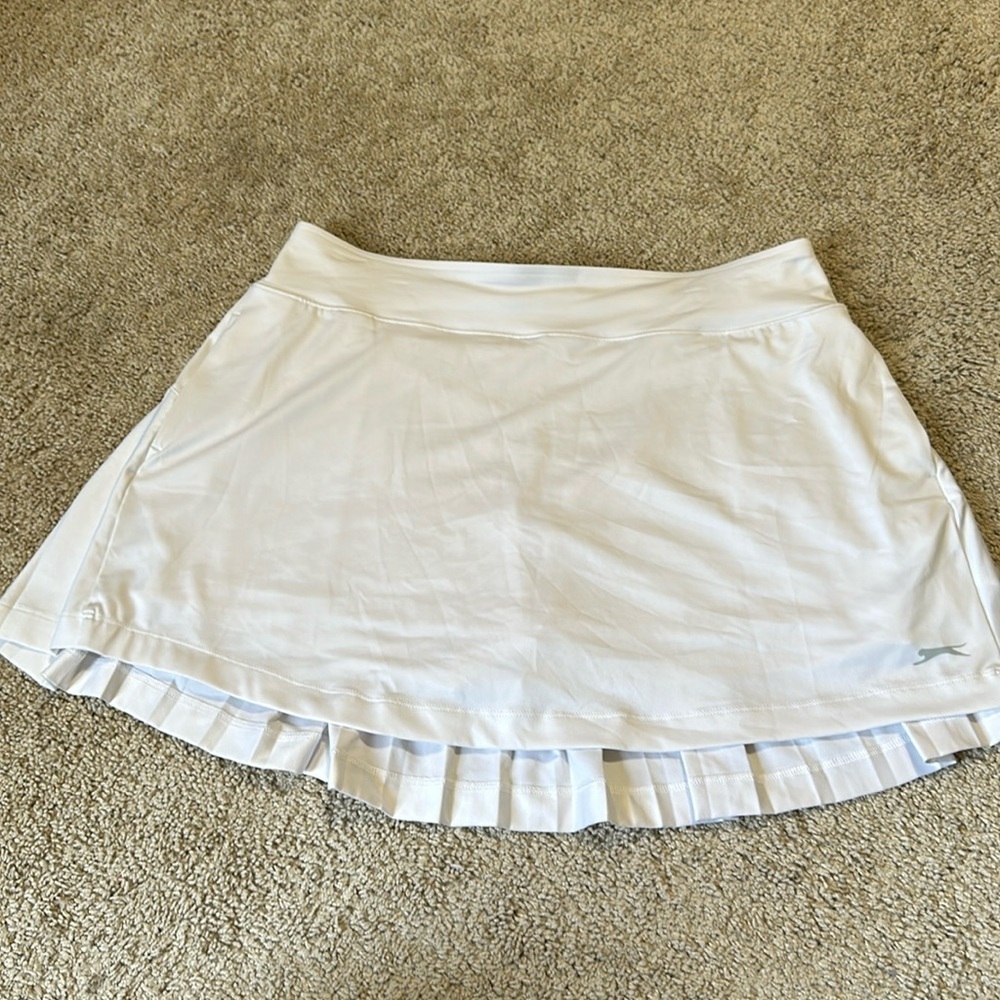 Slazenger White Pleated Golf Skort Large